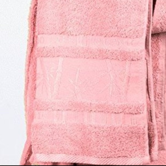 Bathrobe 60% Bamboo 40% Turkish Cotton Baby Pink - Picture 3 of 4